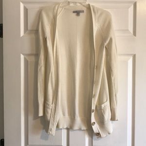 XS white cardigan
